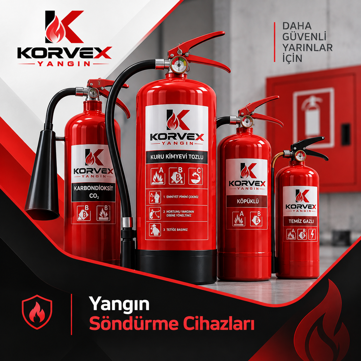 Kuru Kimyevi Tozlu Söndürücüler